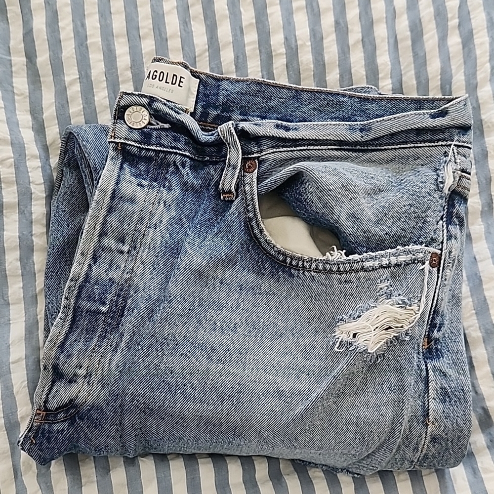 Agolde Blue High Rise Jeans